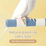 Bird Perch for Cage, 7.9” x 1” Rough-Surfaced Grinding Stone – Durable Beak & Claw Trimming Accessory for Conure, Cockatiel & Parrot, Non-Toxic Long-Lasting Bird Cage Accessory - Image 6