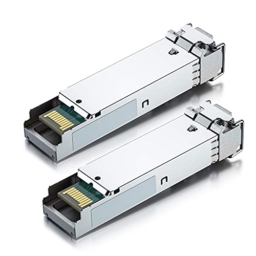 a Pair of 1.25G SFP Bidi Transceiver 1000Base-BIDI,1490nm/1310nm SMF,up to 20km,for Cisco GLC-BX-D,Ubiquiti UniFi UF-SM-1G-S,Mikrotik, D-Link,Netgear and More