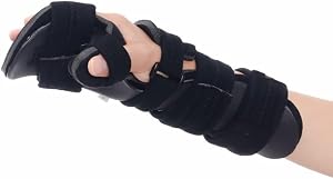 Fracture Fixation Scaffold Breathable Wrist Support Brace Splint Adjustable Night Wrist Splint Support For Stroke Hand Pain Tendonitis