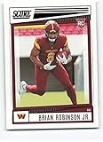2022 Score #338 Brian Robinson Jr. NM-MT RC Rookie Washington Commanders Football NFL