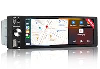 LEROAADZ 1 Din Autoradio mit Bildschirm Kompatibel mit Wireless CarPlay & Android Auto, 6,28 Zoll 1Din Car Radio with Carplay Display, Bluetooth, AM/FM RDS, USB/Typ-C, Aux-Eingang, Mirror Link
