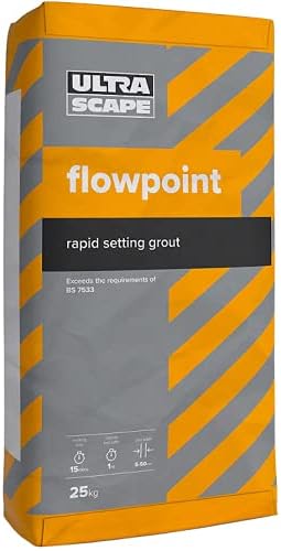 Ultrascape Flowpoint Smooth Charcoal, Rapid Set Grout, Fill Paving Joints, 25kg