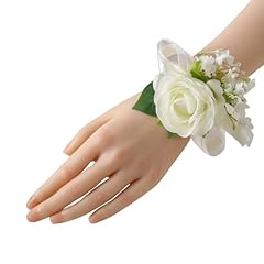 White Wrist Corsage 6pcs