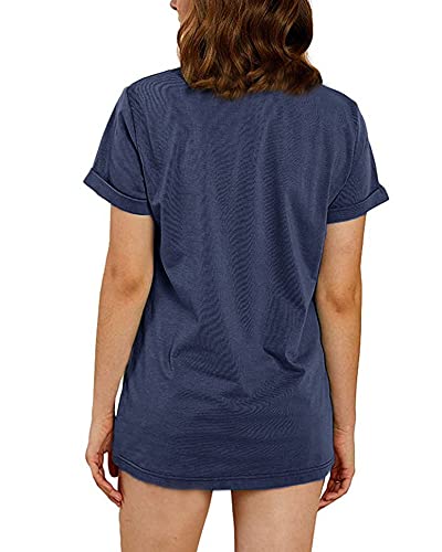Explore More T Shirts Women Cute Graphic Short Sleeve Funny Mountain Adventure Tee Tops Hiking Workout Shirts,Navy M #TOP2