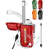 電子ライター プラズマライター 無炎電気ライター ノズル調整可能 父の日プレゼント USB充電式 キャンプ/バーベキュー/花火/探検/釣りなどに適用 防風 防水 カモフラ オレンジ ブラック 誕生日 父の日 バレンタイン 男性プレ Red-arc