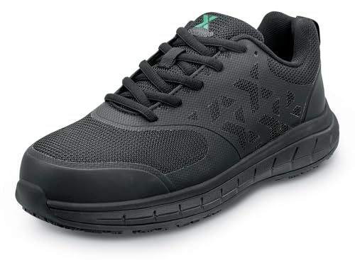 SR Max Dillon, Men's, Black, Athletic Style, MaxTrax Slip Resistant, Steel Toe Work Shoe (15.0 EW)
