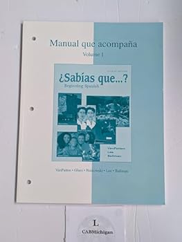 Paperback Workbook/Lab Manual Volume 1 to accompany ¿Sabias que? Book