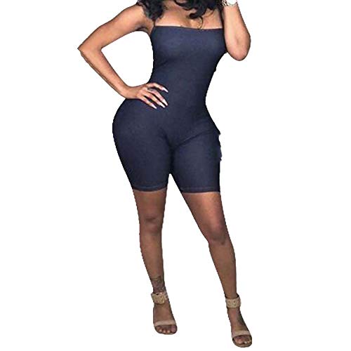 NOBRAND Mono de mujer con correa halter Azul 1 S