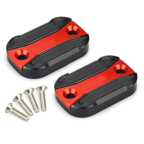 Tapa de depósito freno delantero N-MAX 125/155 con acabado resistente para taza de aceite roja