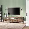 Amazon.com: WaLdor TV Stand, Vintage Pine TV Stand Cabinet with Metal ...