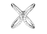 Hochwertiger Messing Schmuck ESPRIT Damen-Ring JW52886 Messing rhodiniert Zirkonia transparent Gr. 54 (17.2)-ESRG02782A170
