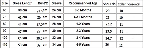 Toddler Baby Girls Knitted Long Sleeve Ruffles Sweater Dress Outfits Winter Warm Tops Clothes (Red, 6-12 Months) #TOP6