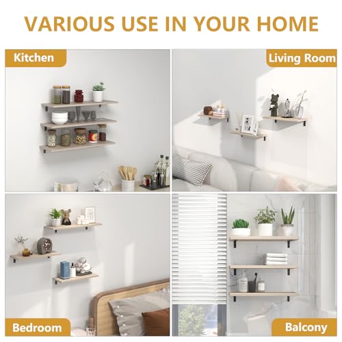 LSK 6PCS L Bracket, Heavy Duty Metal Corner Bracket, 5"×2"(125×50mm) Shelf Support Bracket Max Load : 42lb, Joint Angle Bracket for Wooden Board, Black - Image 7