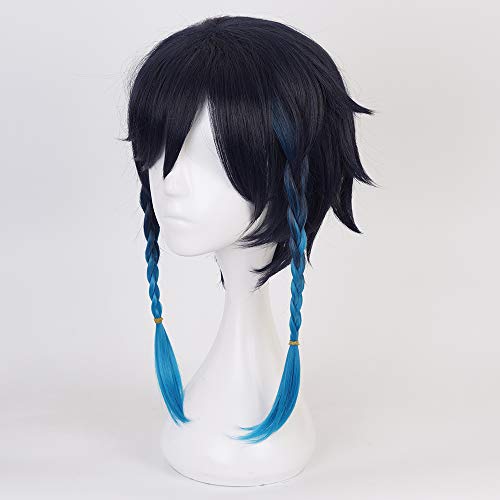 OSIAS Color Gradient Venti Genshin Impact Cosplay Wig for Woman and Girls, Venti Wig - Image 4