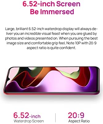 Ulefone NOTE 10(P) Mobile Phone Unlocked, 3GB RAM 128GB ROM, 13MP Triple Rear Camera, DUAL SIM Smartphone 4G, 6.5'' HD+ screen, 3-Card Slot Design, Android 11, 5500mAh Battery Fingerprint Black