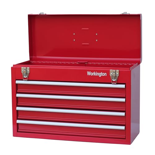 Workington Portable Metal Tool Chest with 4 Drawers, 20