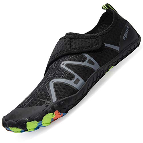 Mens Women Water Sport Shoes Barefoot Quick-Dry Aqua Socks for Beach Swim Surf Yoga Exercise, 7 Women/6 Men