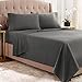 Empyrean Bedding King Bed Sheets Set, Grey Charcoal (4-Piece)