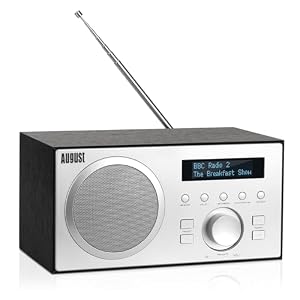 August – August MB420 DAB+/FM Radio mit Bluetooth-Digitales Küchenrad