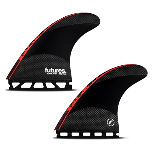 futures. フューチャー フィン JJF TECH FLEX 3.0 ジョン・ジョン・フローレンス テックフレックス トライフィン スラスター 3フィン 3本セット サーフィン サーフボード Tri Fins John Florence (L(Red))