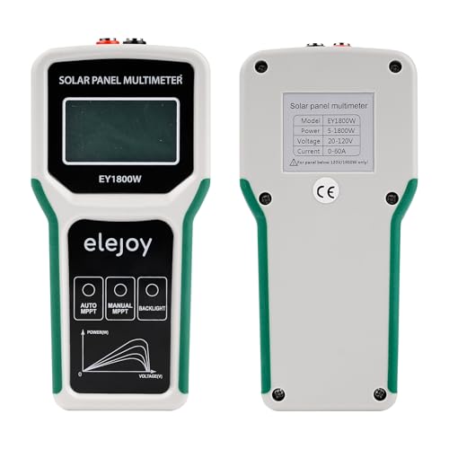 PV Messgerät,1800W Photovoltaik Solarpanel Tester Solarpanel-Multimeter-Tester,Leistungsmesser für Solar PV Anlage Solarmodul Tests,nicht höher als DC 20-120V 60A.