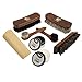 Produktbild Geschenkset Rosshaar Schuhpflege Set  Premium Schuhbürsten Set aus lackiertem Buchenholz  Polierbürsten & Auftragsbürsten aus echtem Pferdehaar  Made in Germany  Luxus Schuhpflege Geschenk (8)