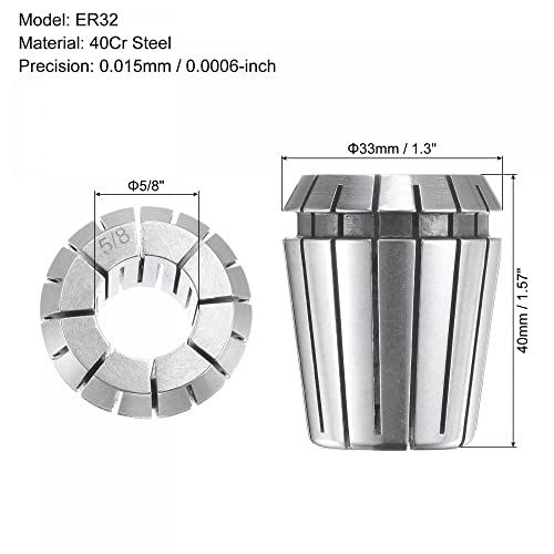 Uxcell Er32 Spring Collet 5/8" Chuck For Cnc Engraving Machine Lathe Milling Tool #TOP1