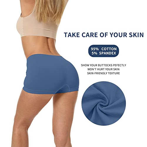 Laleste Womens Cotton Boy Shorts Underwear Stretch Boyshorts Panties Ladies Boxer Briefs Pack Of 5 #TOP2