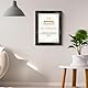 GraduatePro Bilderrahmen A4 Rahmen Urkunde für Zertifikate Diplom Wand Hängend Silberperlen Vintage University Certificate Frame Schwarz 2-teiliges Set