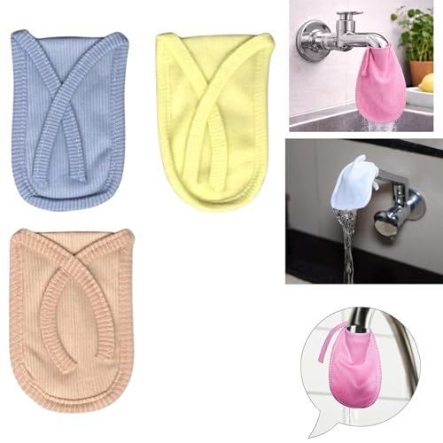 Image of Cotton Tap Water Filter Cloth 3 Pcs | Reusable Double Layer Tap Water Filter Cover for Drinking | Kitchen Sink Nal Tahli (Pack of 3(Starter Pack))