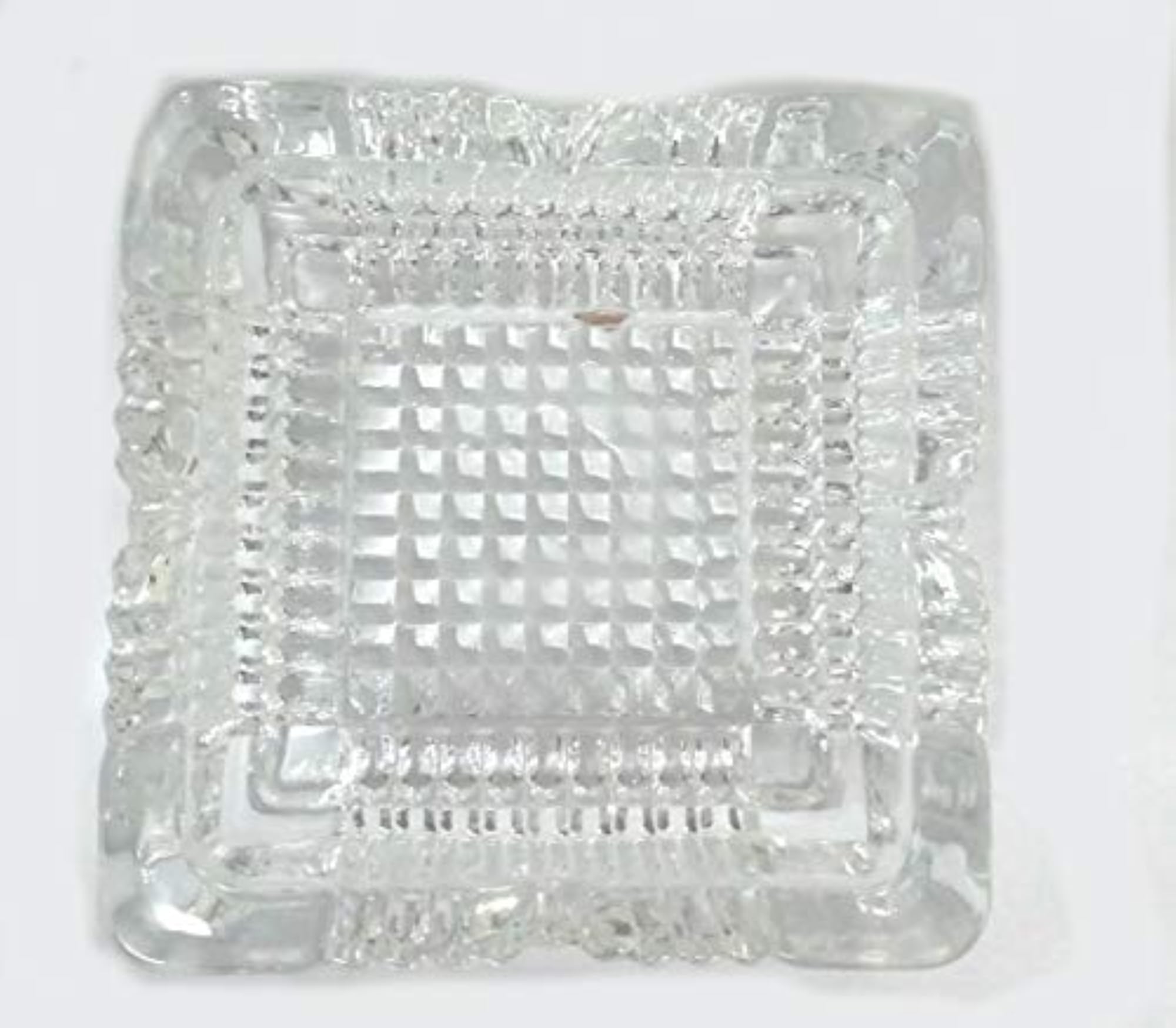 Crystal Quality Glass Ashtray, Elegant Design