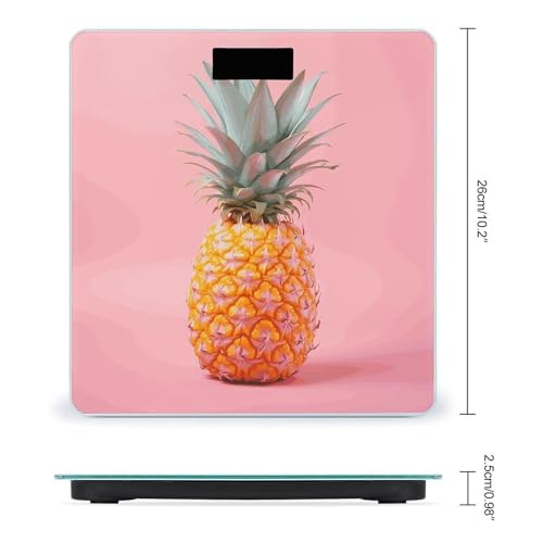 Báscula digital de baño con pantalla LED y vidrio templado miniatura 2