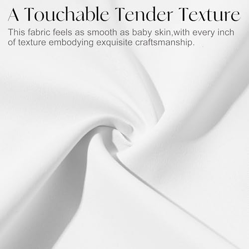 Etherealveil Pure White Pinch Pleated Semi Blackout Curtains 2P 60"x90" by Etherealveil - Used condition - Image 8