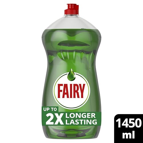 Fairy Original Washing Up Liquid Green With LiftAction 1450ML, No Soaking, No Grease, No Fuss