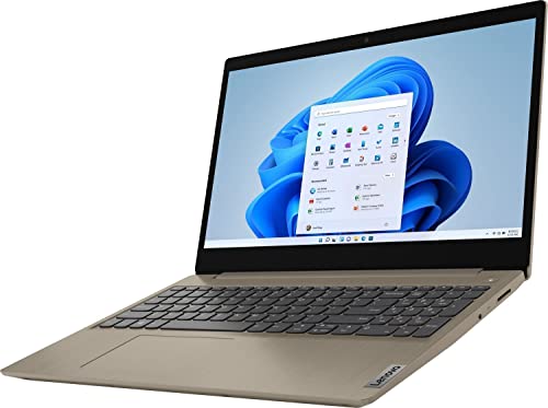 Image of Lenovo IdeaPad 3 Laptop, 15.6 inch HD Touchscreen, 11th Gen Intel Core i3-1115G4 Processor, 20GB DDR4 RAM, 512GB PCIe NVMe SSD, HDMI, Webcam, Wi-Fi 5, Bluetooth, Windows 11 Home, Almond