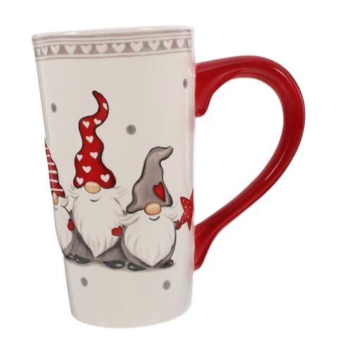 LIGIGWASH Taza de Navideña con Gran Capacidad Diseño Práctico y Asa Cómoda para Café Leche y Agua Hogar y Oficina Regalo Festivo para Amigos y Familiares