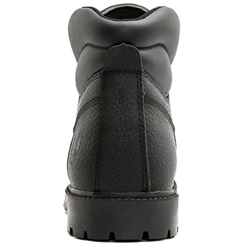 kingshow Men's 1366 Water Resistant Premium Work Boots (10.5 D(M) US Men's, Black1366)