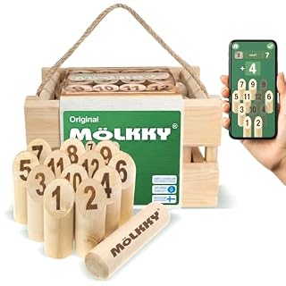 Mölkky Original, 12 quilles en bouleau finlandais, dès 6 ans