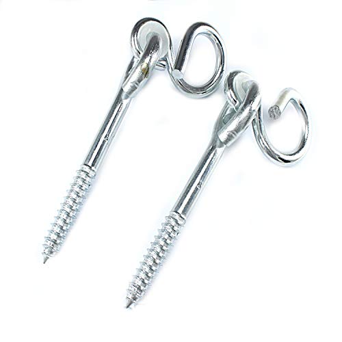 M-Teile-Store 2 Schaukelhaken 20cm mit Holzgewinde Deckenbefestigungen Cover