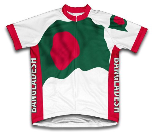 ScudoPro Bangladesh Flag Short Sleeve Cycling Jersey for Men - ...