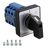 Baomain 660V 20A On-Off-On 3 Positions 12 Terminals Changeover Control Rotary Cam Switch
