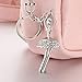 Produktbild GMTEXTILES Ballerina Kristall Anhänger Charm Schlüsselring Brieftasche Tasche Schlüsselkette Geschenkserie Damen Dekoration