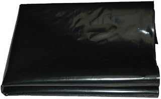 QVS Shop 2M X 9M Extra Thick Black Heavy Duty Polythene Sheeting 250Mu / 1000G