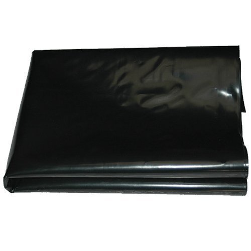 QVS Shop 2M X 8M Extra Thick Black Heavy Duty Polythene Sheeting 250Mu / 1000G