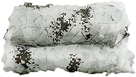 UFLA 2x4m Netting - White & Black Camouflage Fabric for Camping, Photography, Garden Decor, Military Concealment, Hunting, Shooting, Outdoor Privacy Shield
