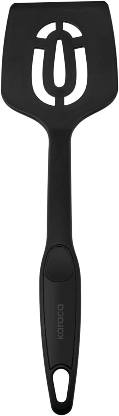 Karaca Maestro 5-Piece Kitchen Utensil Set - Plastic Serving and Prep Tools - Spatula, Bucket, Serving Spoon, Edge Straightener Kitchen Appliances & Home Essentials - Kitchenware Cooking Set - Black 5 41eAy0sFfQL. AC SL1500