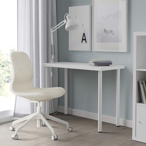 Table blanche bureau 100x45 petit espace meuble informatique ProTuning ADILS LINNMON
