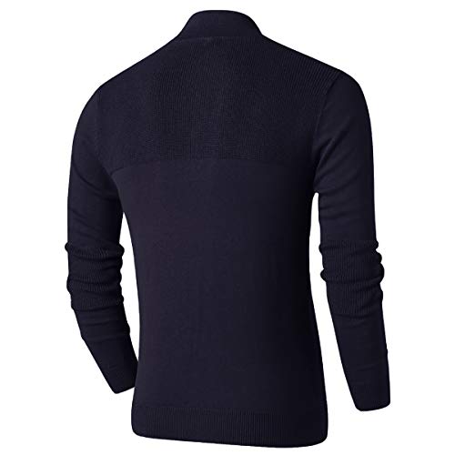 LTIFONE Men Sweaters, Quarter Zip Pullover for Men, Polo Slim Fit Mens Clothe Business Casual Long Sleeve Turtleneck… - Image 3