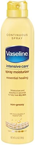 Vaseline Intensive Care Spray Lotion, Essential Healing 6.5 oz (Pack of 6)