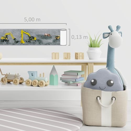 A.S. Création Kids Wallpaper Border Little Stars Non-Woven Wallpaper 5.00 m x 0.13 m Yellow Black Grey Made in Germany by Livingwalls 358711 35871-1 - Image 4